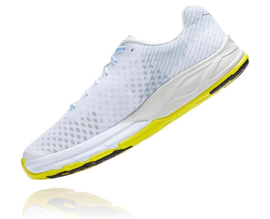 Chaussure Running Hoka One One Evo Carbon Rocket Homme - Blanche - TRK-704182